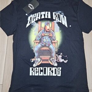 Death row records Black Graphic T-Shirt size L